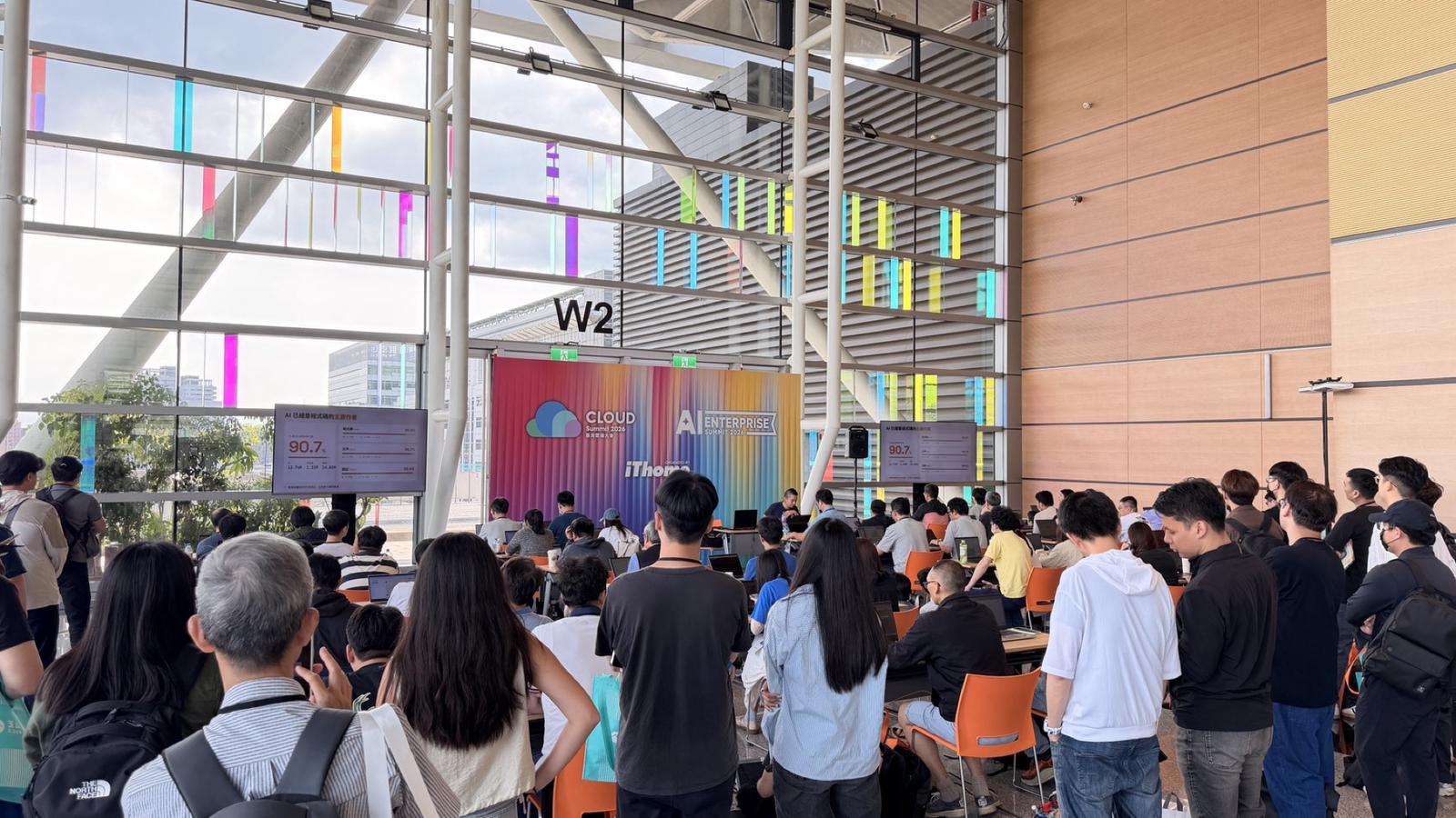 The moment we hit the &ldquo;AI is already the primary author of our code: 90.7%&rdquo; slide — even the aisles were packed